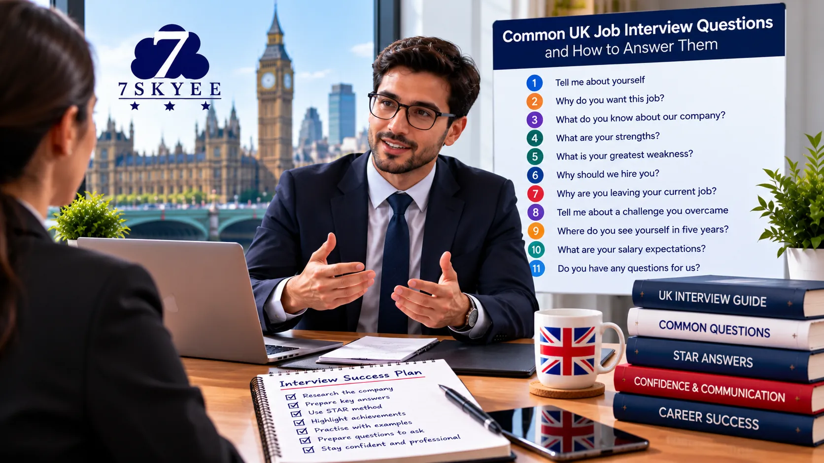 UK job interview coaching session focused on answering why should we hire you.