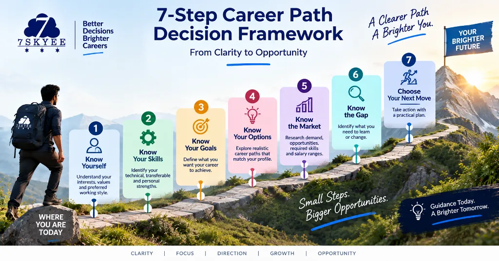 Seven-step framework for choosing the right career path