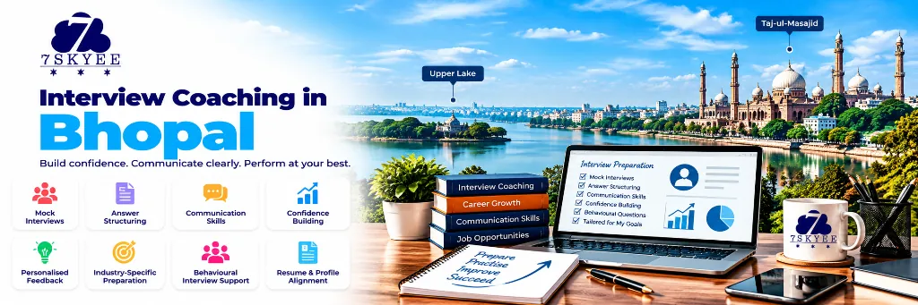Professional interview coaching in Bhopal for mock interviews, communication skills and interview preparation.
