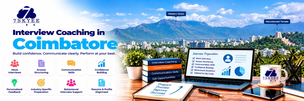 Interview coaching in Coimbatore for mock interviews, job interview preparation and professional communication.