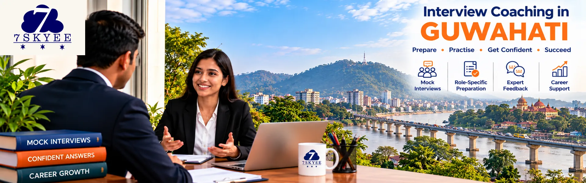 7Skyee interview coaching in Guwahati with mock interview practice, role-specific preparation and professional feedback