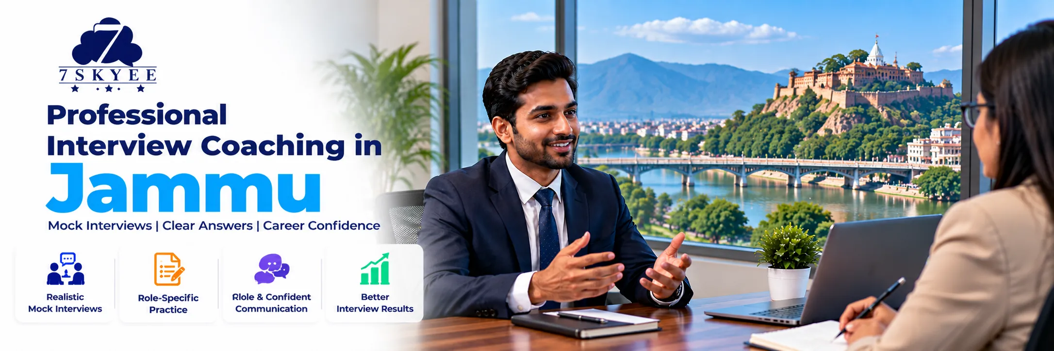 Professional interview coaching in Jammu with mock interviews, role-specific practice and career confidence.