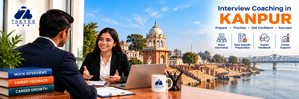 7Skyee interview coaching in Kanpur with mock interview practice, role-specific preparation and professional feedback