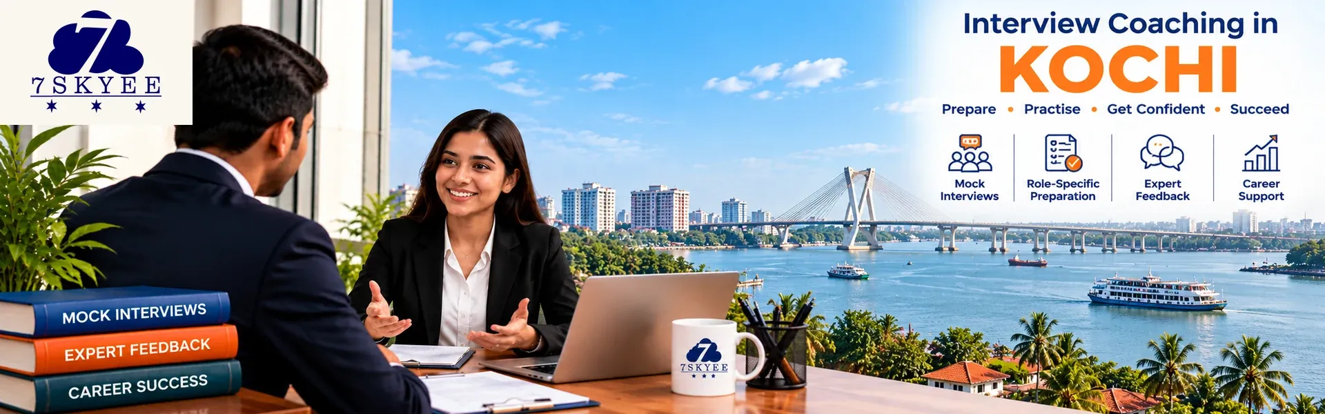 7Skyee interview coaching in Kochi with mock interview practice, role-specific preparation and professional feedback.