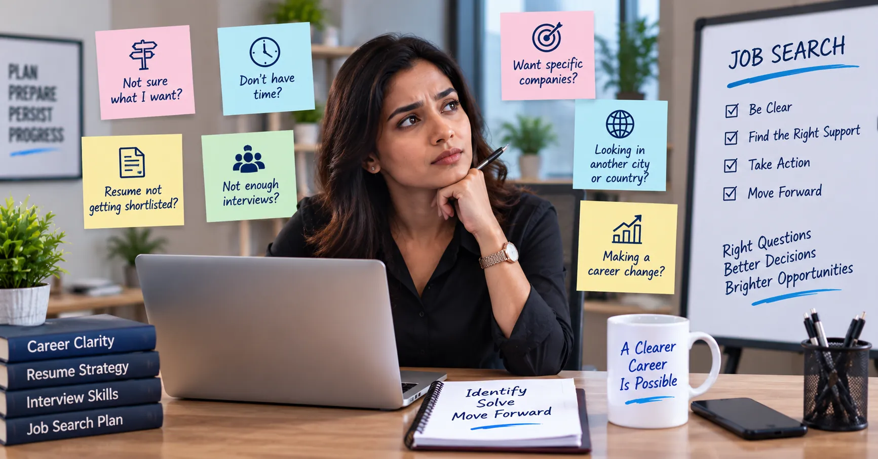 Professional identifying challenges affecting their job search