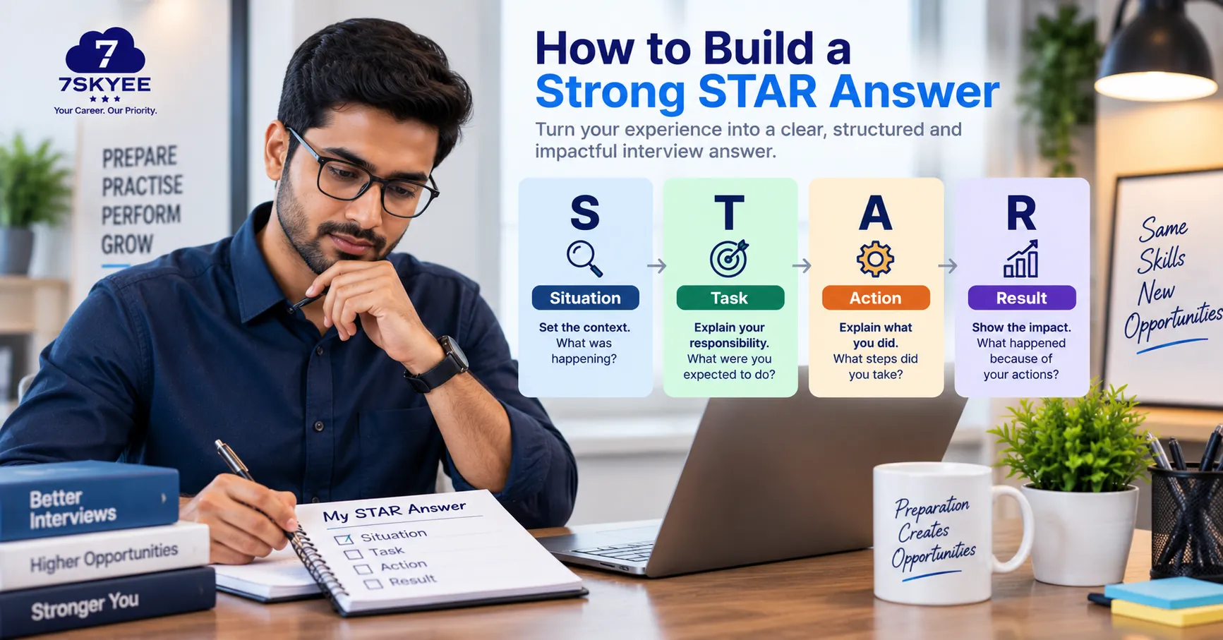 Professional demonstrating leadership during a team challenge using the STAR interview method