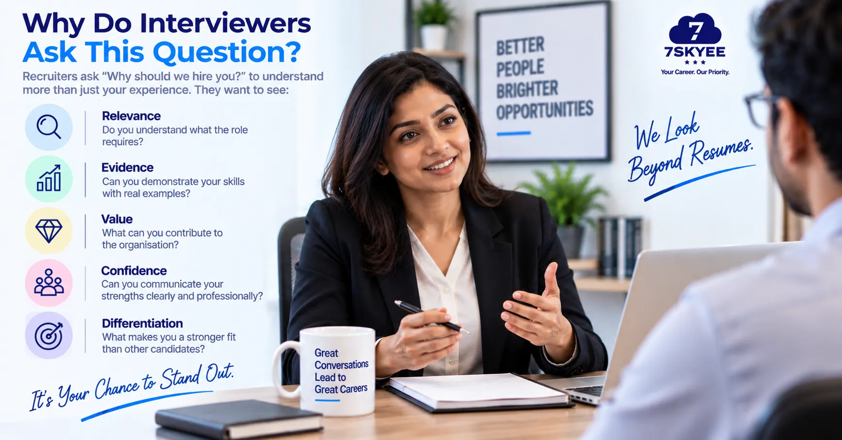 What interviewers look for when evaluating a candidate during an interview