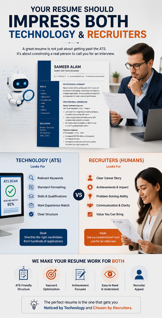 Your Resume Should Impress Both Technology and Recruiters